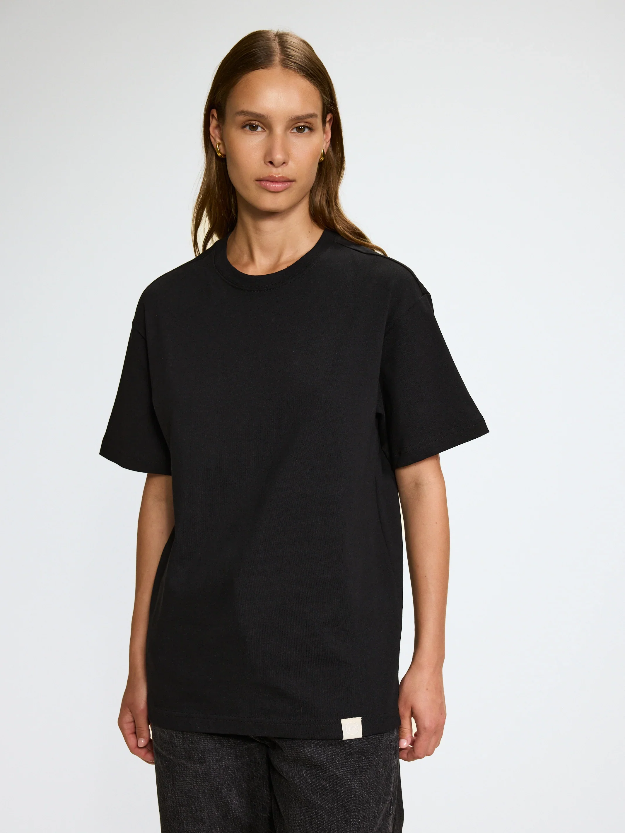 Organic Cotton Oversized T-Shirt Black - Image 2