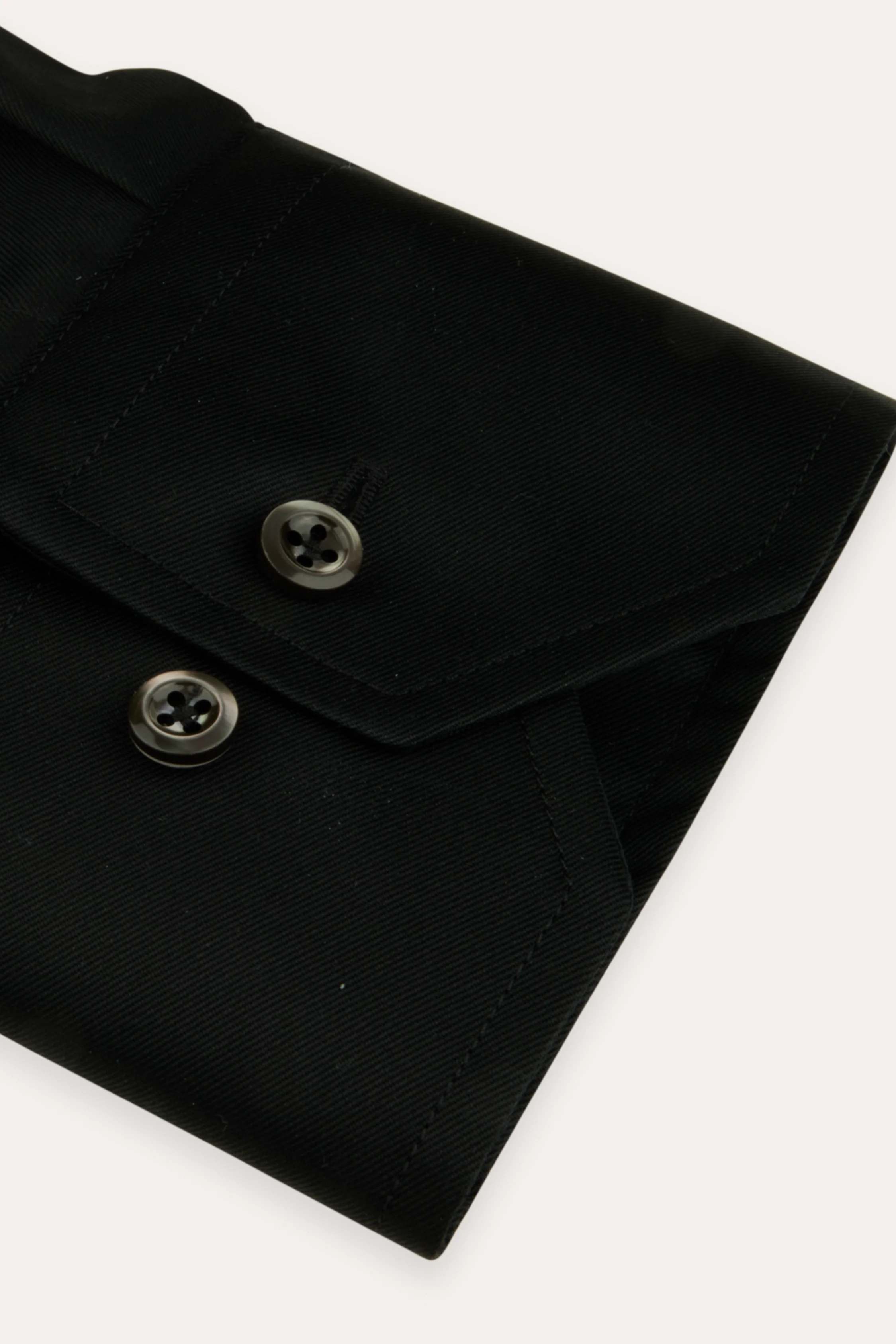 Regular Twill Shirt Black - Image 3